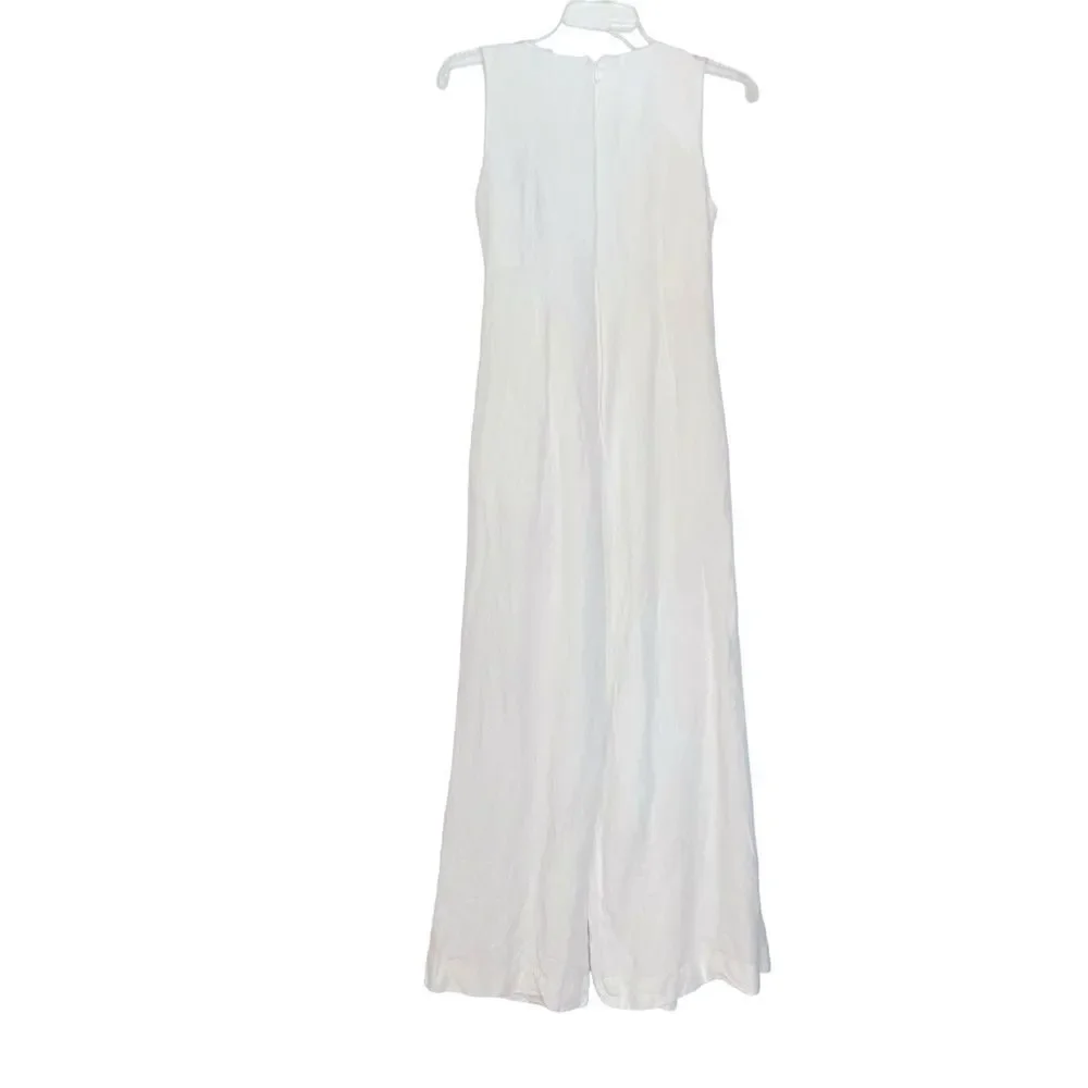 Rosetta Getty Collective White Apron Jumpsuit Size 2